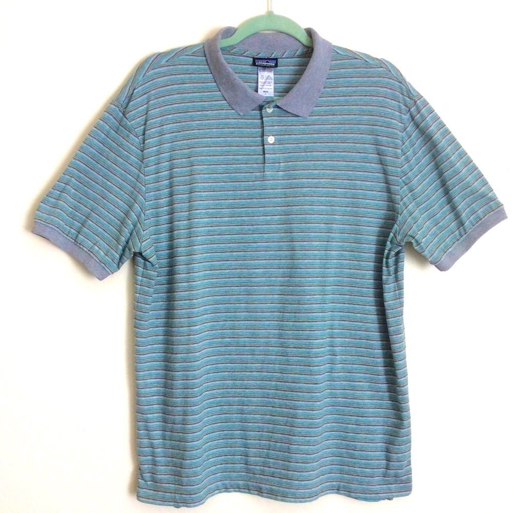 Patagonia 100% Organic Cotton Polo Casual Golf L Activewear